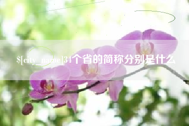 乐陵34个省的简称分别是什么