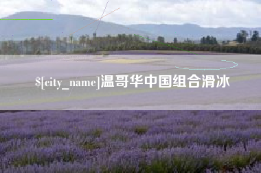 乐陵温哥华中国组合滑冰