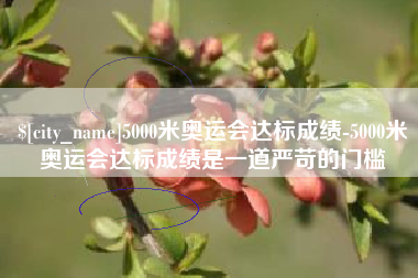 乐陵5000米奥运会达标成绩-5000米奥运会达标成绩是一道严苛的门槛