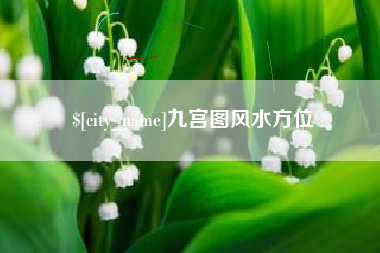 乐陵九宫图风水方位