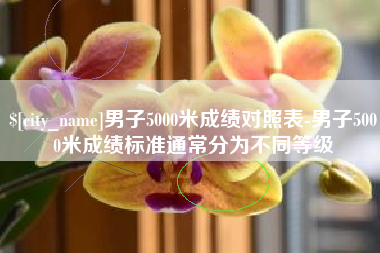 乐陵男子5000米成绩对照表-男子5000米成绩标准通常分为不同等级