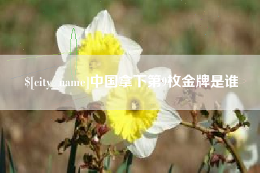 乐陵中国拿下第9枚金牌是谁