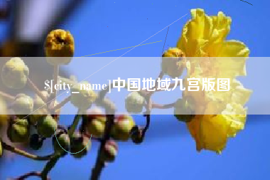 乐陵中国地域九宫版图