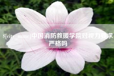 乐陵中国消防救援学院对视力要求严格吗