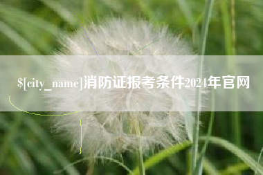 乐陵消防证报考条件2024年官网