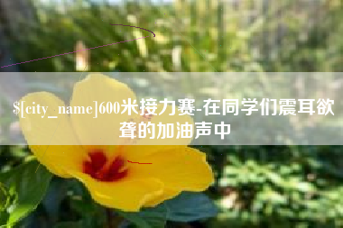 乐陵600米接力赛-在同学们震耳欲聋的加油声中