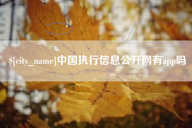 乐陵中国执行信息公开网有app吗