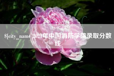 乐陵2021年中国消防学院录取分数线
