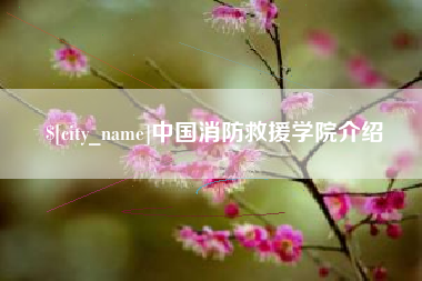 乐陵中国消防救援学院介绍