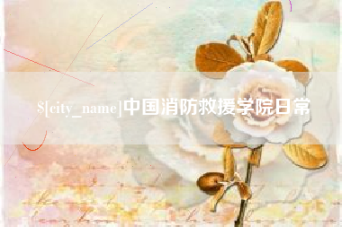 乐陵中国消防救援学院日常