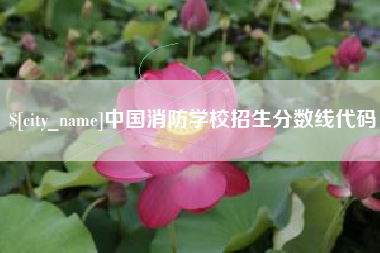 乐陵中国消防学校招生分数线代码
