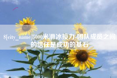 乐陵5000米滑冰接力-团队成员之间的信任是成功的基石