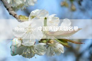 乐陵中国执行失信名单