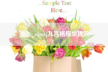 乐陵九宫格模型建筑