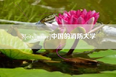 乐陵中国的消防大学