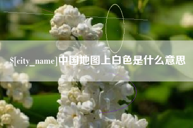 乐陵中国地图上白色是什么意思