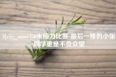乐陵50米接力比赛-最后一棒的小张同学更是不负众望