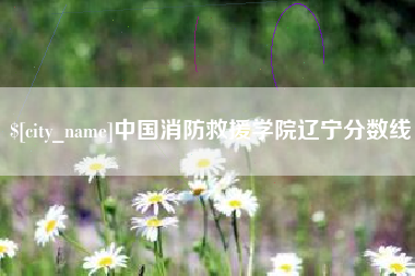 乐陵中国消防救援学院辽宁分数线