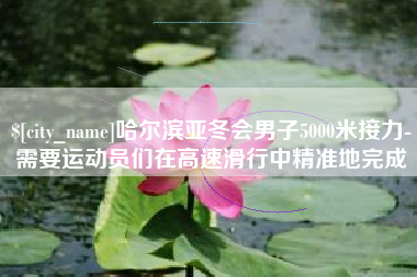 乐陵哈尔滨亚冬会男子5000米接力-需要运动员们在高速滑行中精准地完成