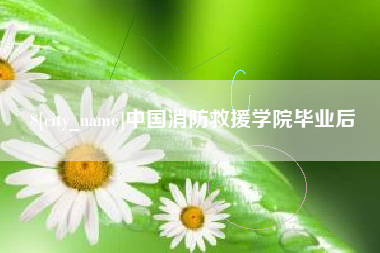 乐陵中国消防救援学院毕业后