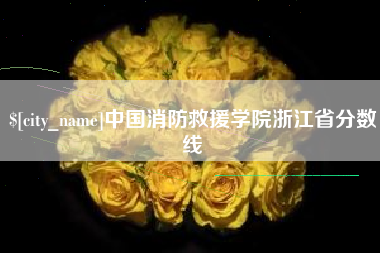 乐陵中国消防救援学院浙江省分数线