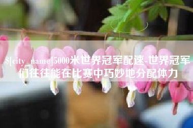 乐陵5000米世界冠军配速-世界冠军们往往能在比赛中巧妙地分配体力