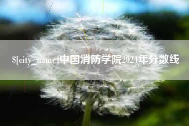 乐陵中国消防学院2024年分数线