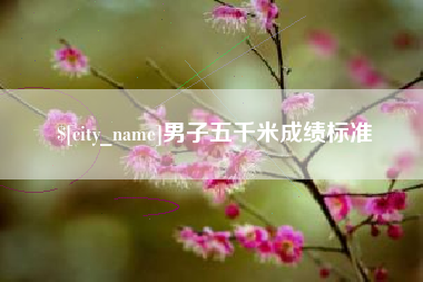 乐陵男子五千米成绩标准