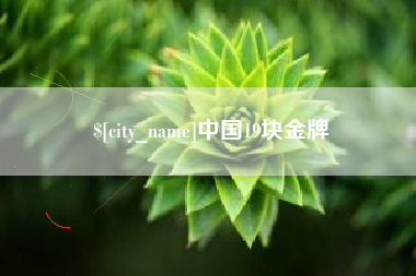 乐陵中国19块金牌