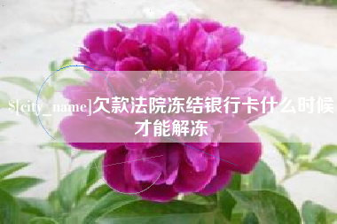 乐陵欠款法院冻结银行卡什么时候才能解冻