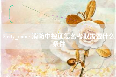 乐陵消防中控证怎么考取需要什么条件