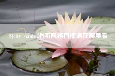 乐陵消防网络直播课在哪里看