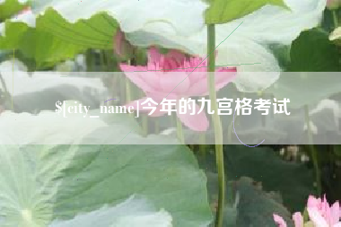 乐陵今年的九宫格考试