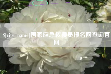 乐陵国家应急救援员报名网查询官网