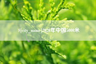乐陵2020年中国5000米
