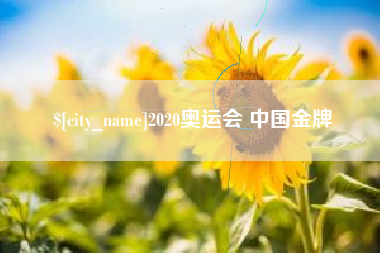 乐陵2020奥运会 中国金牌